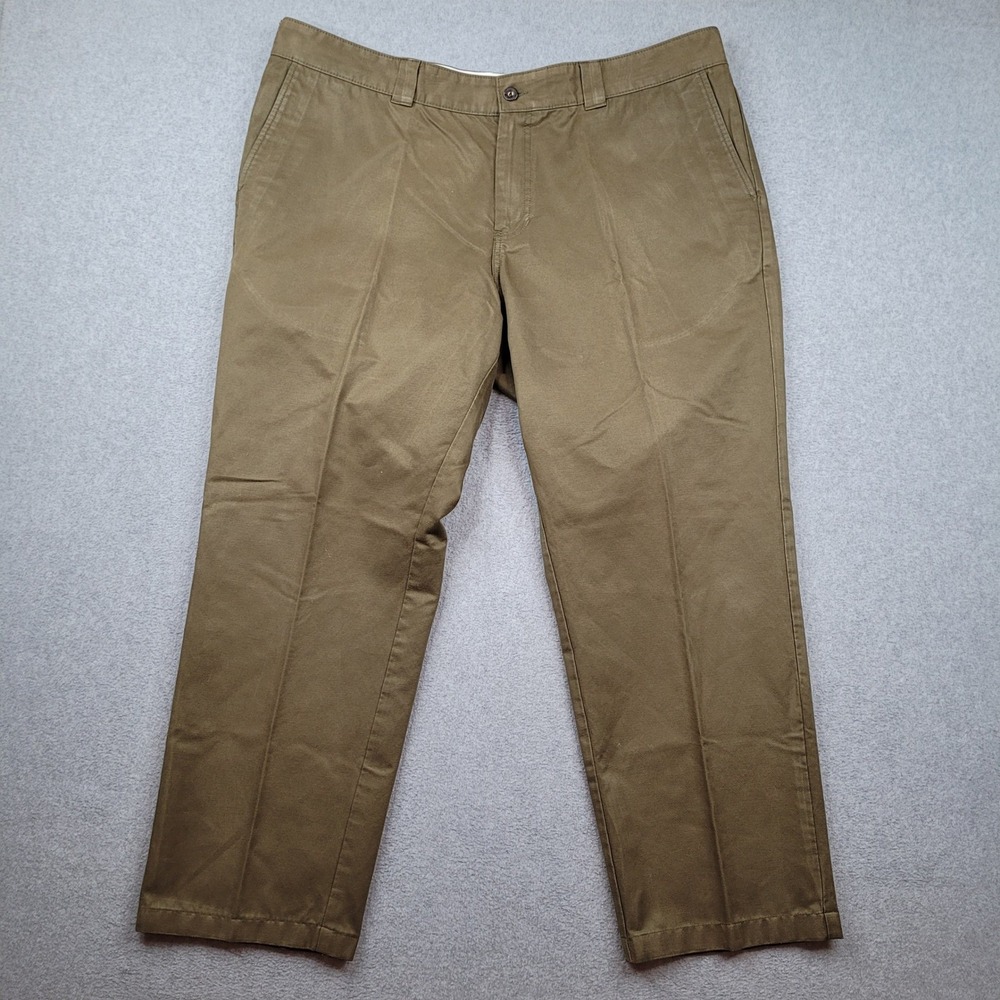 Filson Chino Pants Mens 42x32 Marsh‎ Olive Twill FCOP011681 Cotton Blend